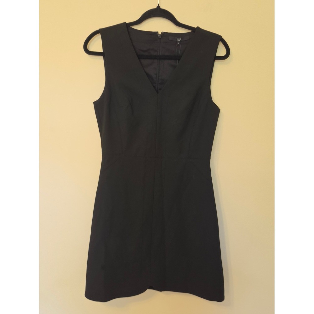 Tibi NY Black V Neck Sleeveless Mini Sheath Dress Womens Size 6 NWT - Picture 2 of 7